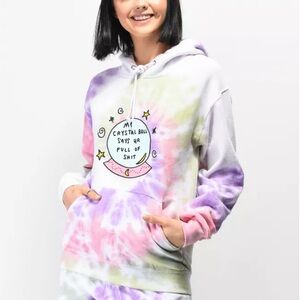 JV by Jac Vanek Crystal Ball Tie Dye Graphic Hoodie 🔮